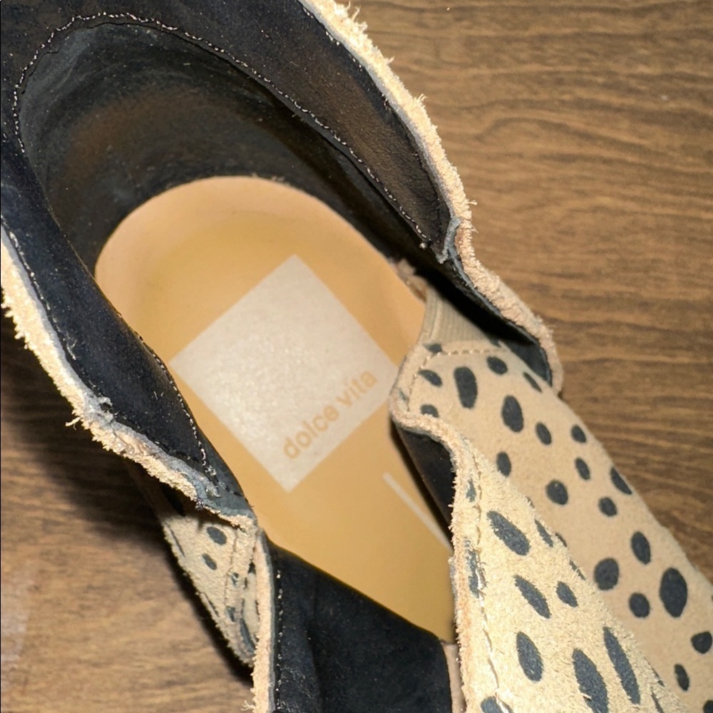 Dolce Vita Kaidie Black and Tan Ankle Boots size 9 1/2 medium - Picture 7 of 8